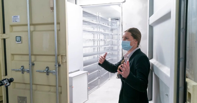 Wisconsin has system that can clean 80,000 N95 masks a day.