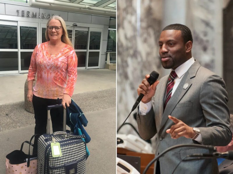 Hayward nurse Buffy Riley, left, and state Rep. David Bowen, D-Milwaukee, each contracted the coronavirus and survived painful battles with COVID-19.