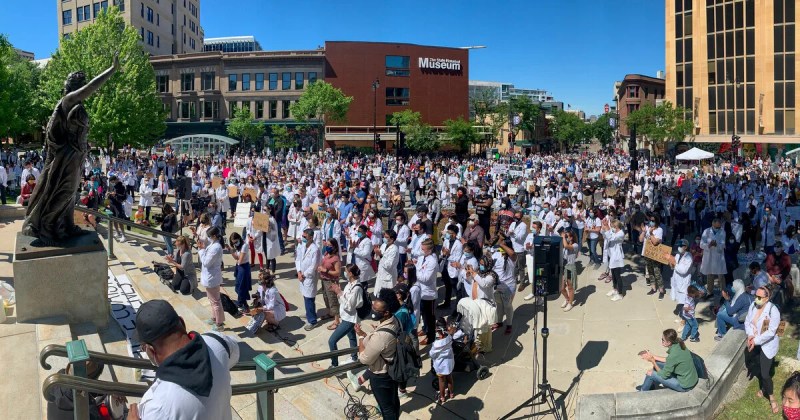 Black Lives Find Advocates in White Coats