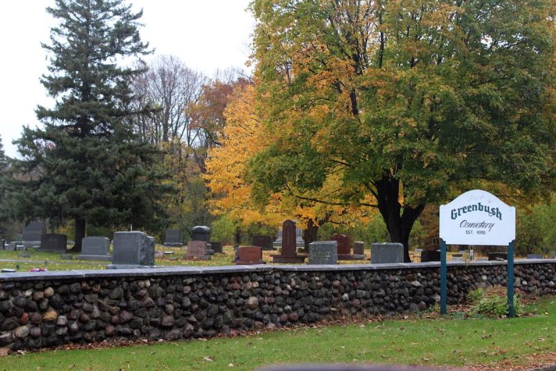 Greenbush Cemetery was established during the same year that Wisconsin became a state.