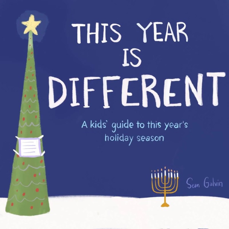 Illustrated kids' guide to holidays in the pandemic.