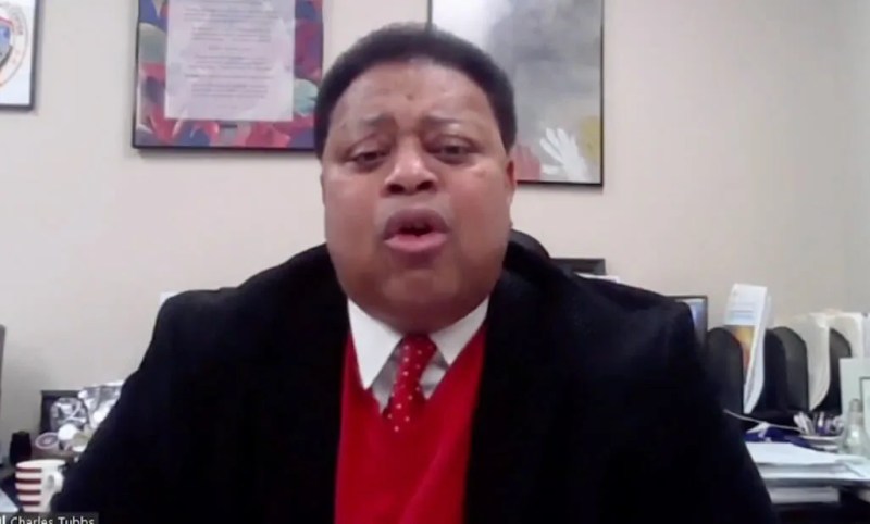 In this screen capture from WKOW-TV's "Capital City Sunday," Dane County Emergency Management Director Charlie Tubbs talks about recent security concerns and failed comparisons to the Act 10 protests of 2011.