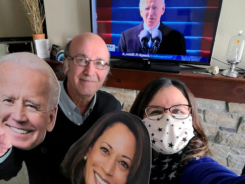 Wausau Mayor Katie Rosenberg with her father, Jim Rosenberg