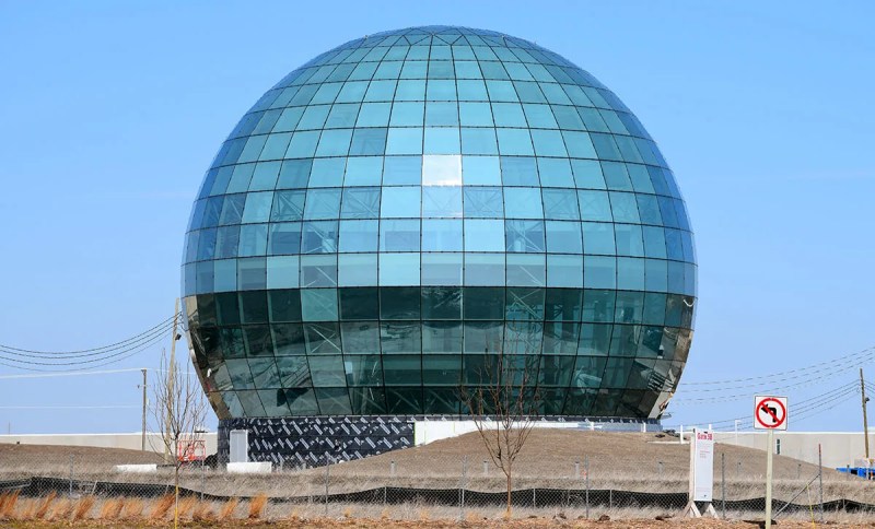 Foxconn globe in Mount Pleasant