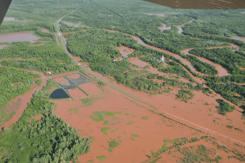 Bad River Flood Aerial