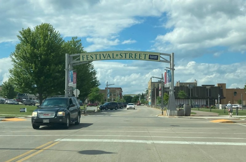 Festival street in Janesville
