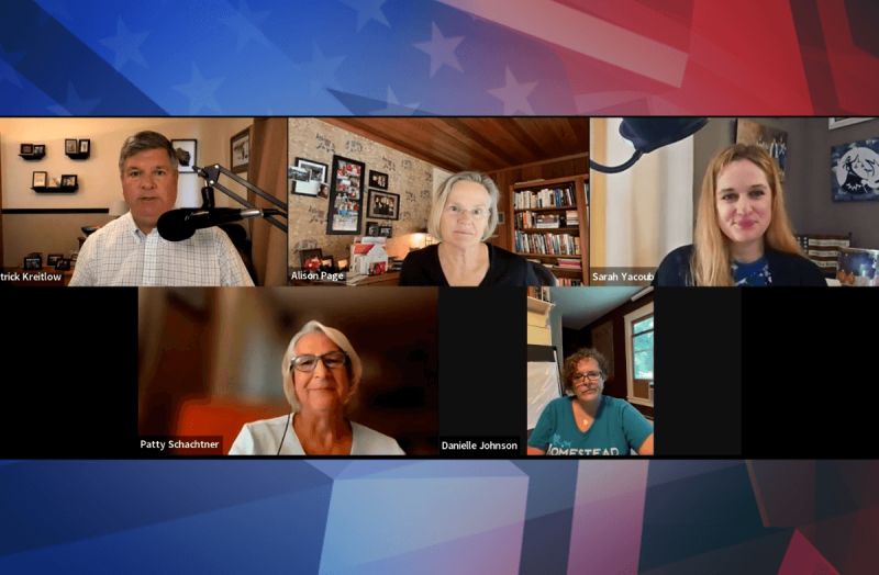 Alison Page, Danielle Johnson, Sarah Yacoub, Patty Schachtner