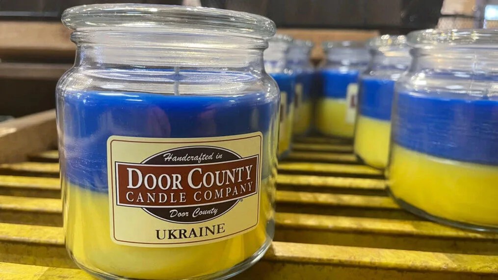 Ukraine Candle from Door County Candle Company