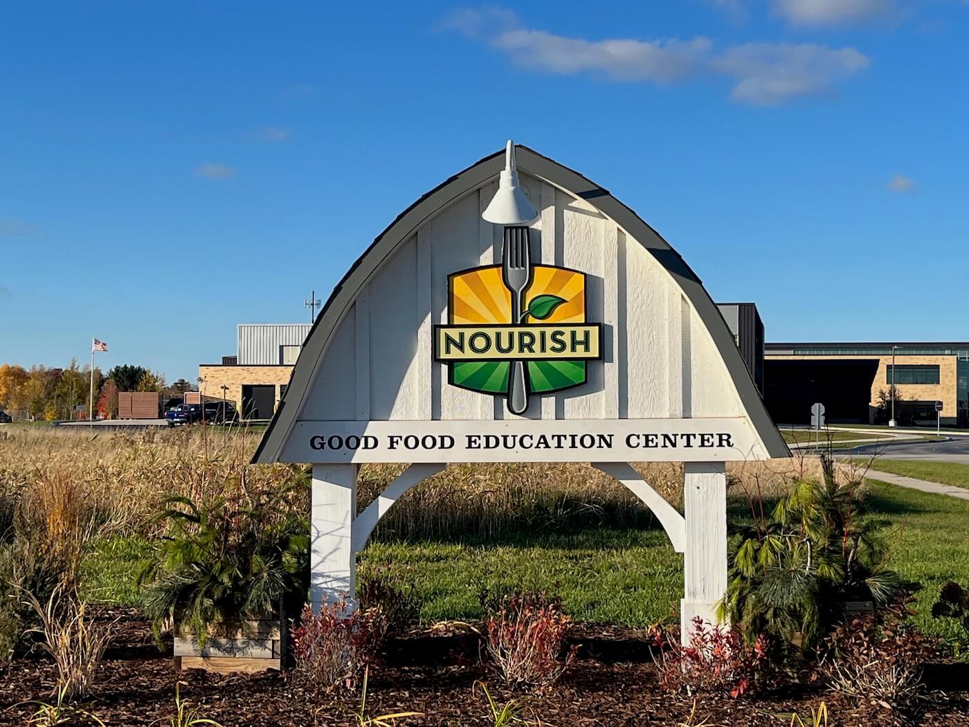 Nourish Farm sign