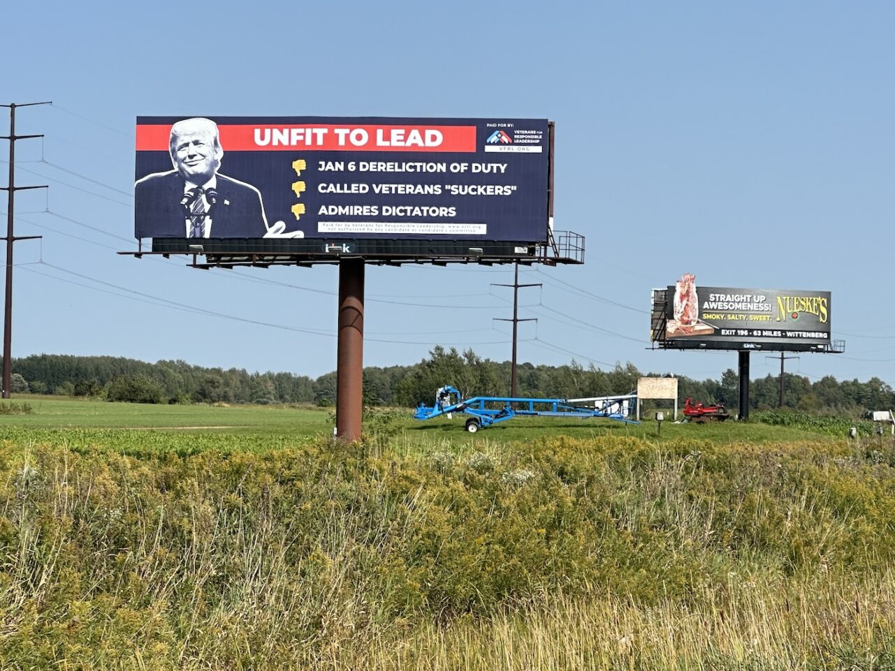 Veterans for Responsible Leadership billboard