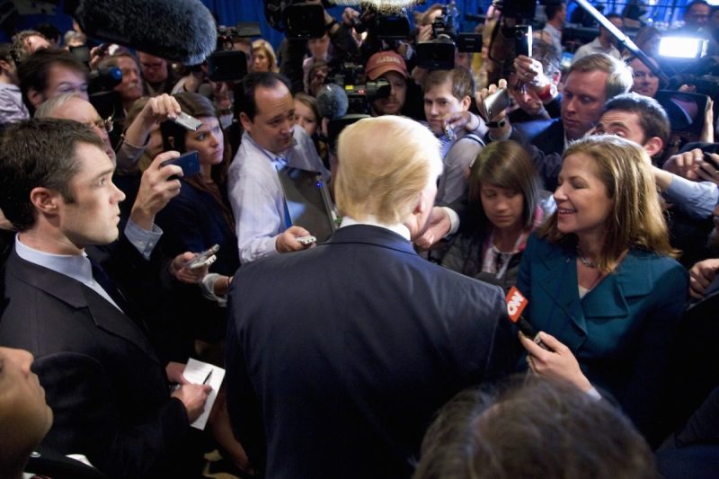 Trump 2012 press gaggle