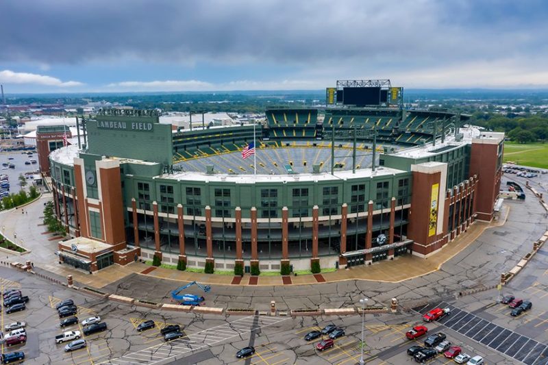 Green Bay, Wisconsin, USA: Historic Lambeau Field, home of the Green Bay Packers and also known as The Frozen Tundra