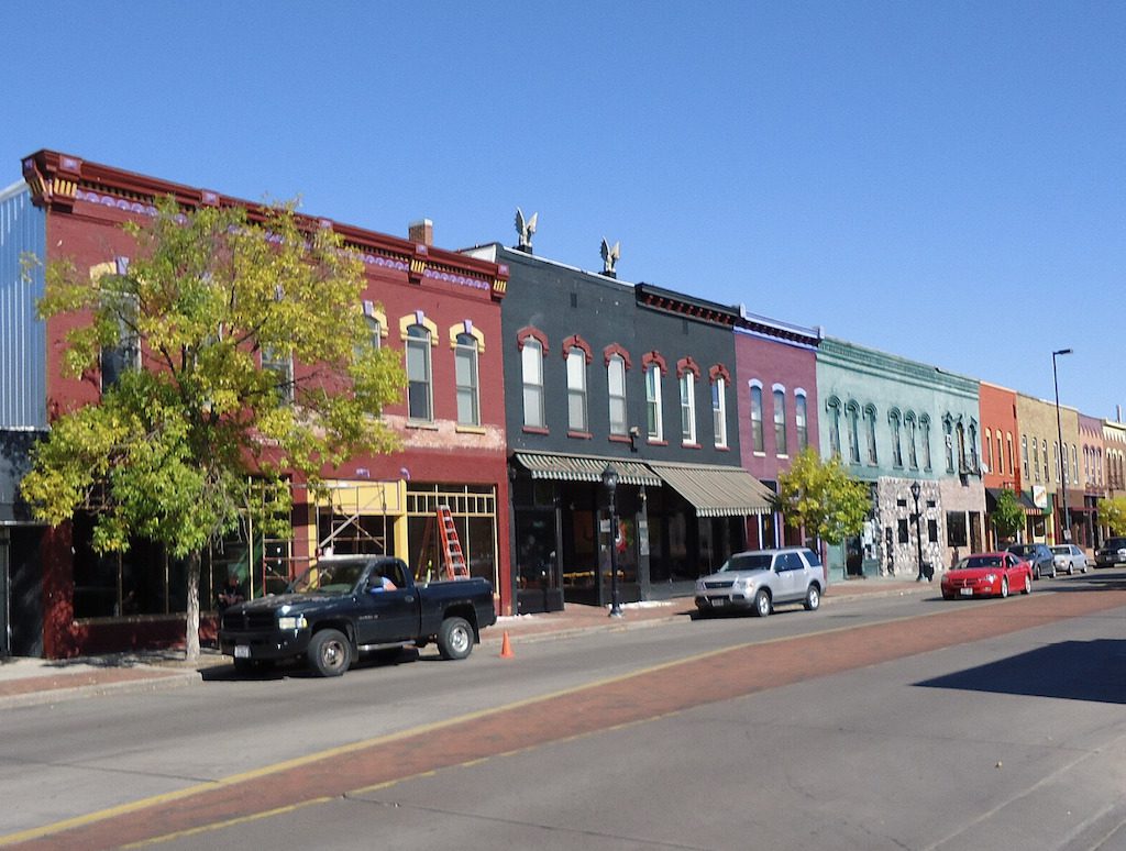 The Water Street Historic District in Eau Claire, Wisconsin.