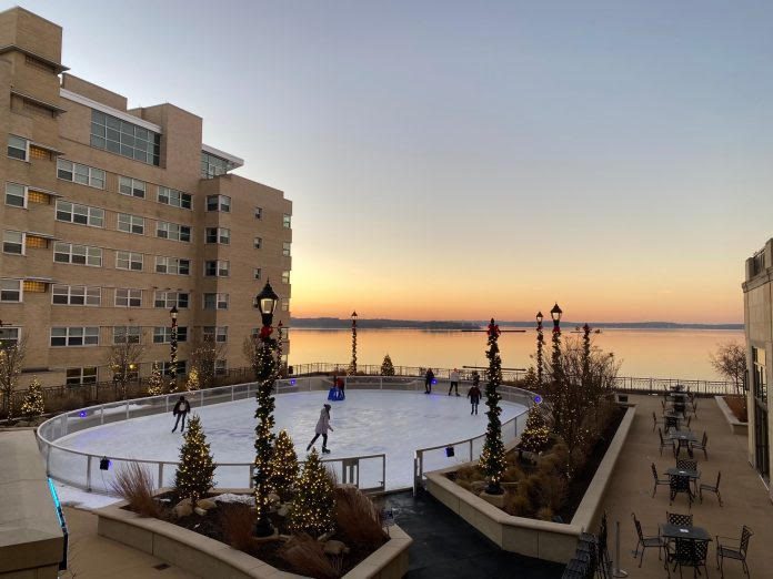 Breathtaking view at Edgewater restaurant in Madison, Wisconsin