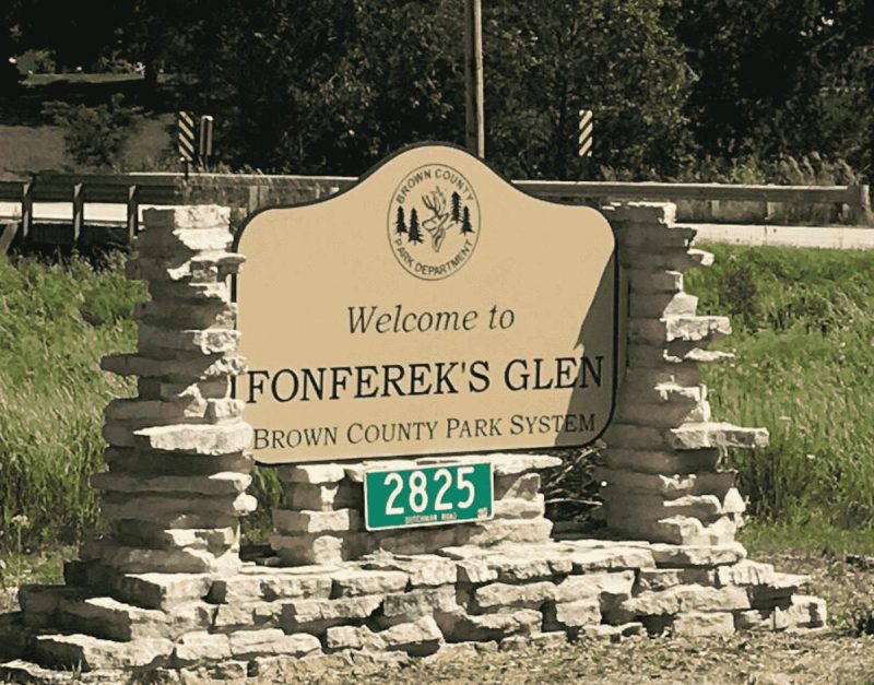 Fonferek’s Glen is a 74-acre Brown County park at 2825 Dutchman Road in rural Ledgeview.