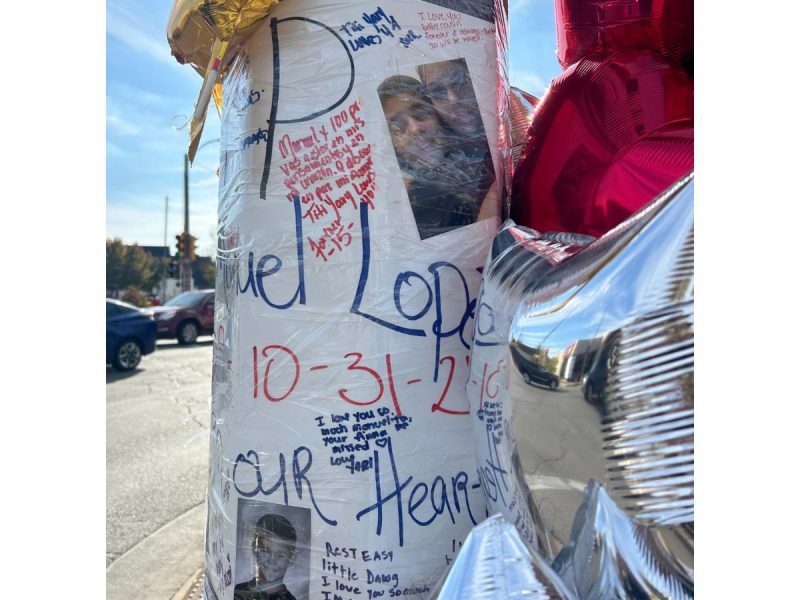 a handwritten memorial for a wisconsin child killed by gun violence