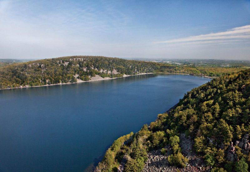 Devil's Lake in Wisconsin.