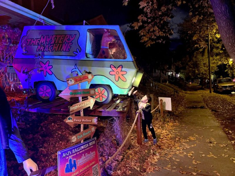 Wisconsin Halloween display in Milwaukee.