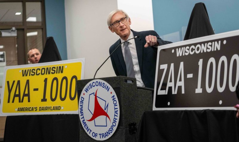Wisconsin’s newest state license plates.