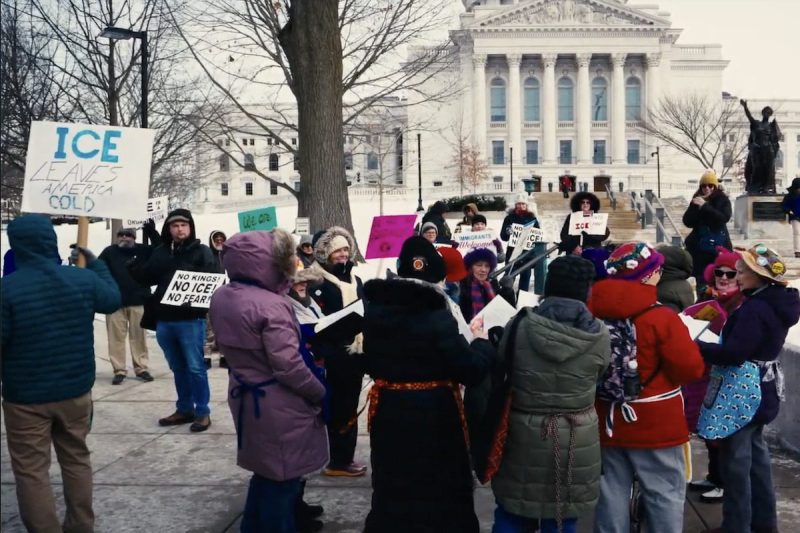 "Free America" Walkout rally and protest in Madison, WI (Henry Teckam)